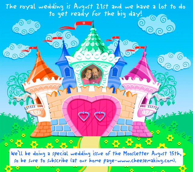 The Cheese Queen and Her King Will Be Wed! - New England Cheesemaking Supply Company