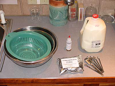 30 Minute Mozzarella Recipe – Prepare Work Area
