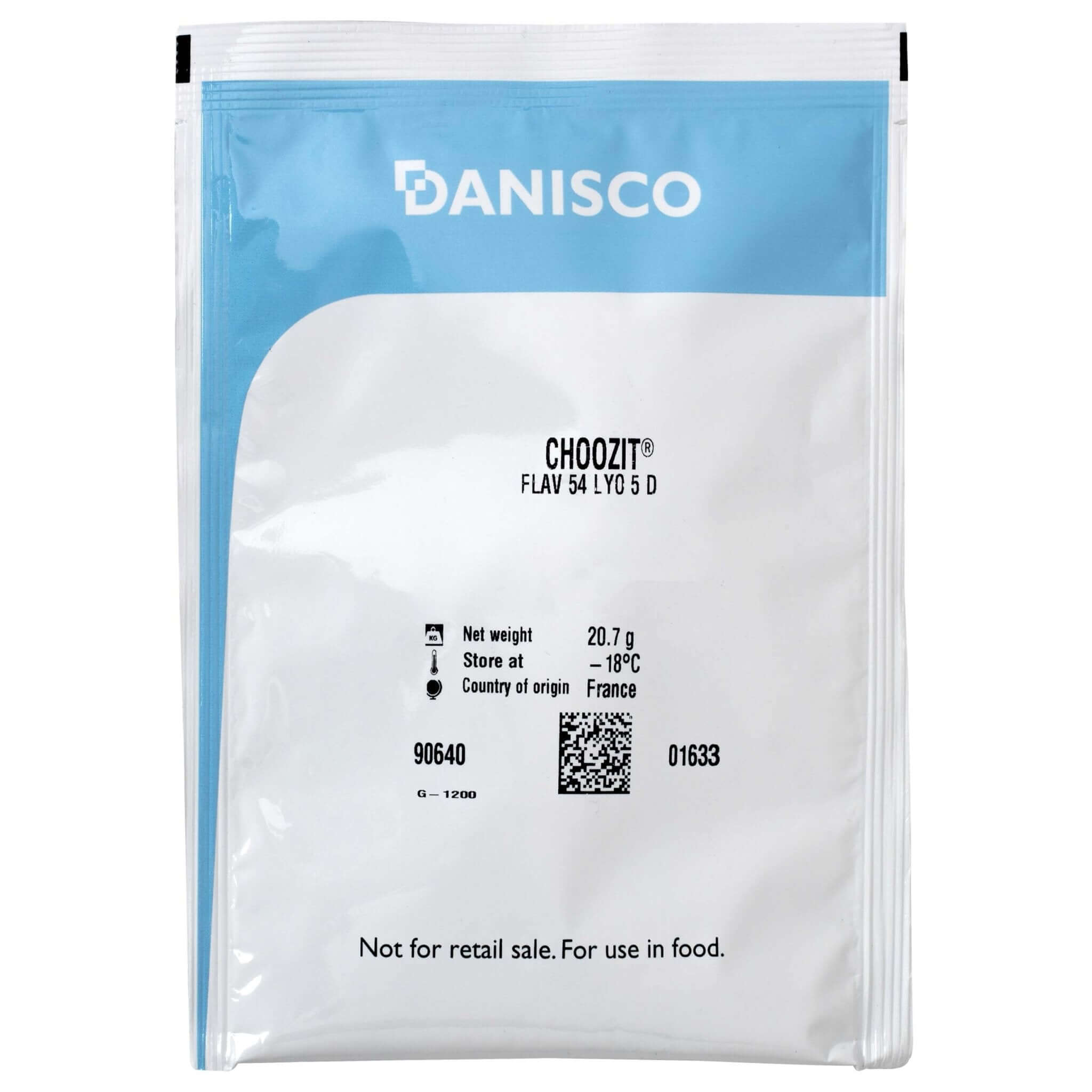FLAV 54 Helveticus Adjunct Starter Culture by Danisco for enhancing flavor and aroma when making cheese.