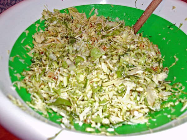 Raw(?!) Brussels Sprouts and Cheese Salad - New England Cheesemaking Supply Company