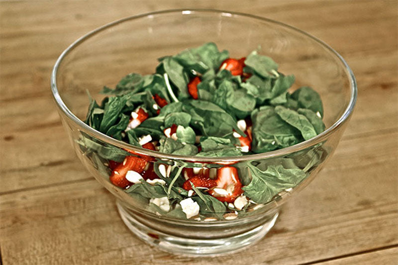 Strawberry, Feta & Spinach Salad