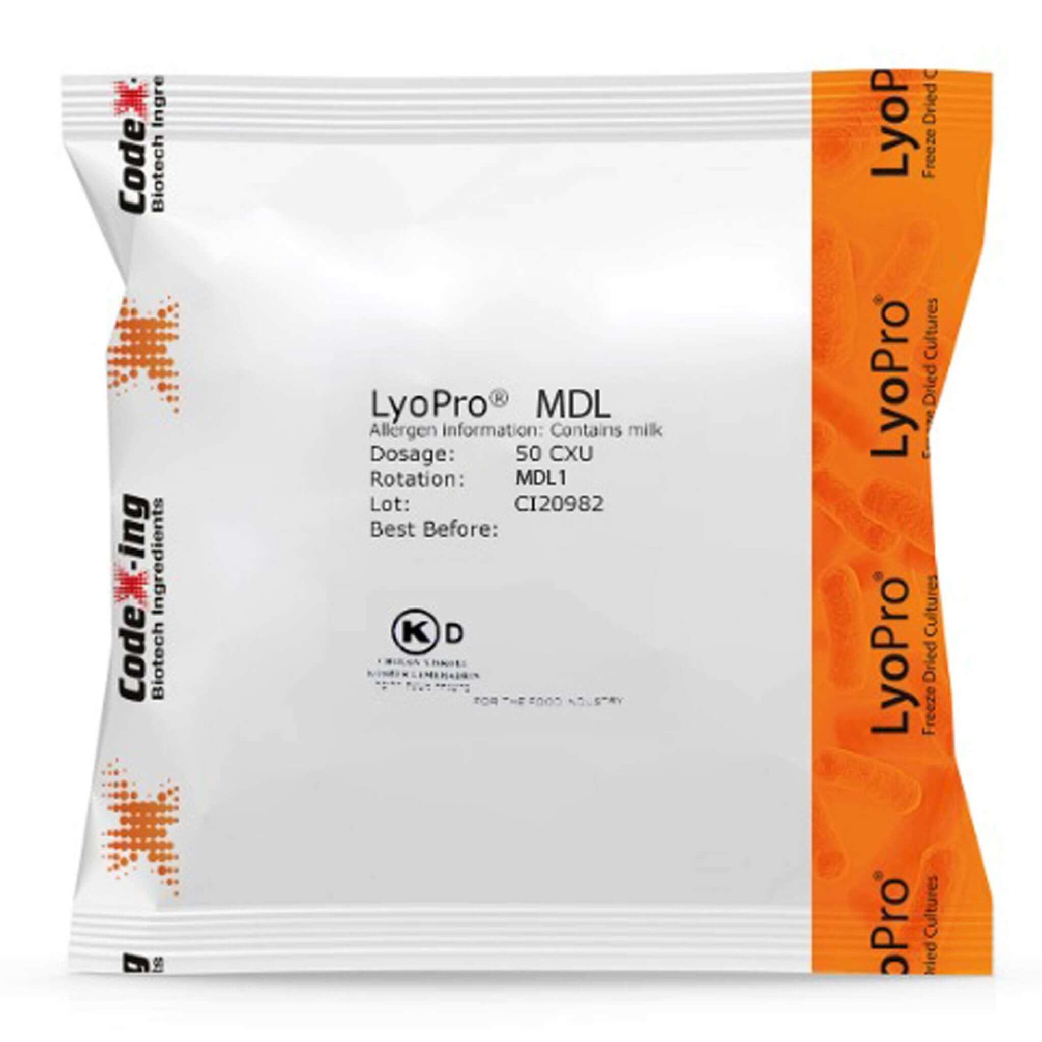 LyoPro MDL mesophilic starter culture packet, great culture for cheese making.
