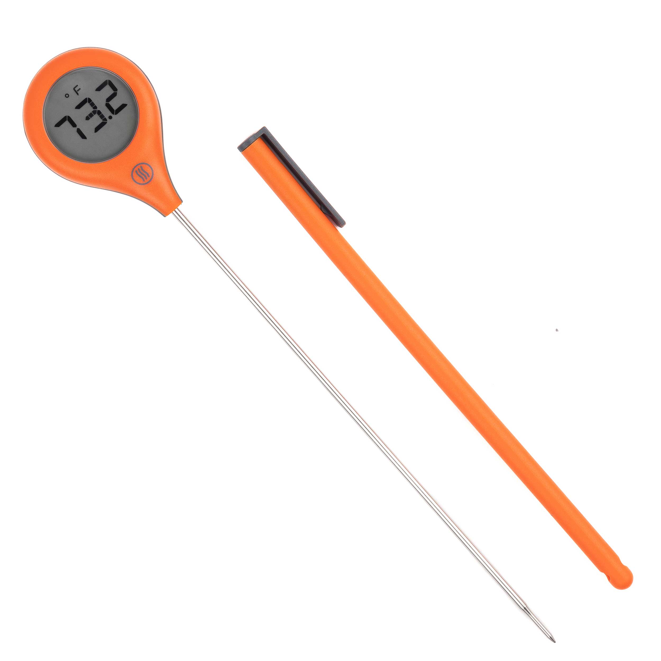 ThermoPop® Super-Fast® Thermometer - Orange – Char Crust® Dry-Rub Seasonings