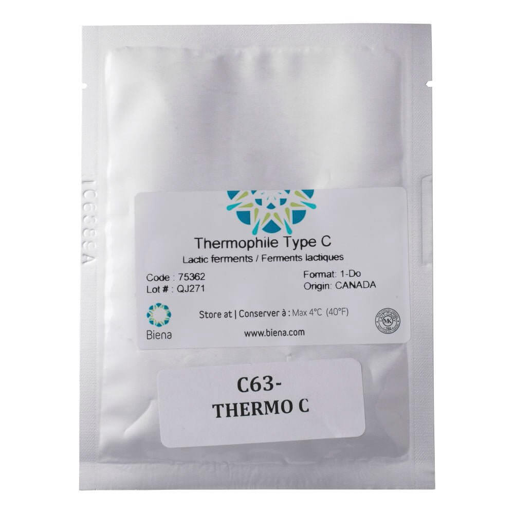 Biena Thermo C starter culture packet for Alpine cheese making including Gruyere and Emmental.