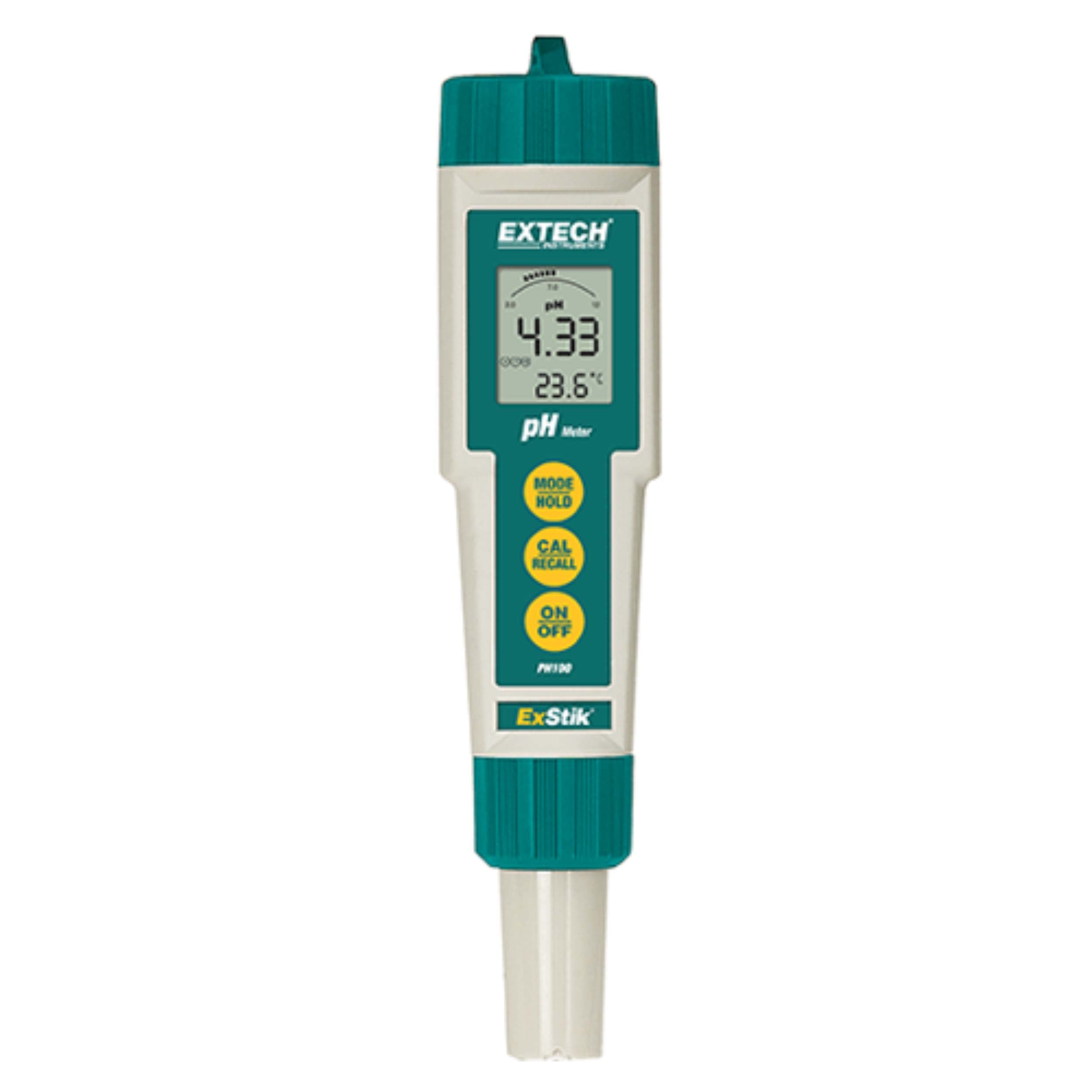 Waterproof pH Meter and Thermometer